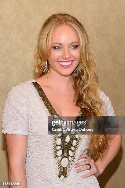 Danielle Chuchran arrives for the sneak preview of '12 Dogs Of Christmas: Great Puppy Rescue' at AMC Century City 15 theater on October 4, 2012 in...