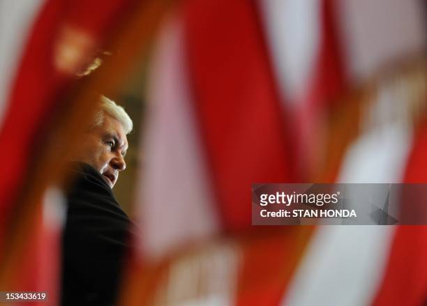 Republican presidential hopeful Newt Gingrich speaks at a veterans rally January 26, 2012 at the University of North Florida in Jacksonville,...