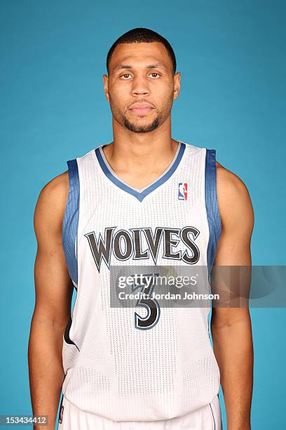 Brandon Roy of the Minnesota Timberwolves poses for a portrait during 2012 NBA Media Day on October 1, 2012 at Target Center in Minneapolis,...