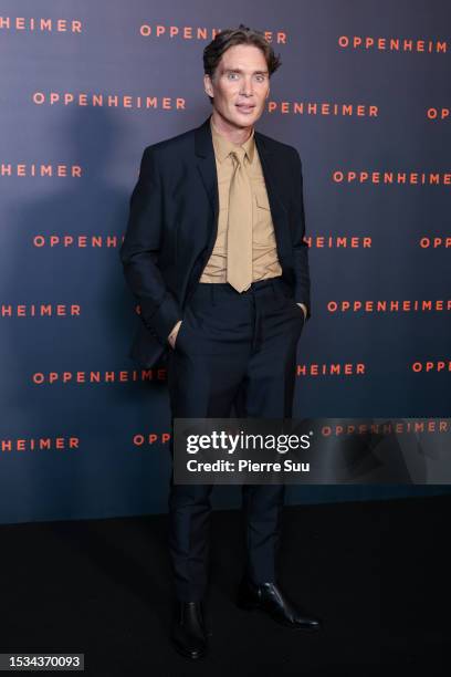 Cillian Murphy attends the "Oppenheimer" premiere at Cinema Le Grand Rex on July 11, 2023 in Paris, France.