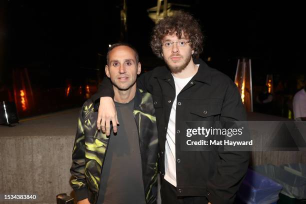 Fanatics CEO Michael Rubin and Jack Harlow attend The Player’s Party at MLB All-Star hosted by the Major League Baseball Players Association , Lids...