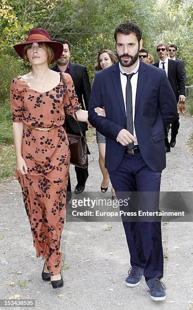 Irene Montala attends the wedding of Juan Pablo Shuk and Ana De La Lastra on September 22, 2012 in Biescas, Spain.
