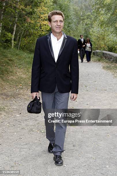 Juan Jose Artero attends the wedding of Juan Pablo Shuk and Ana De La Lastra on September 22, 2012 in Biescas, Spain.