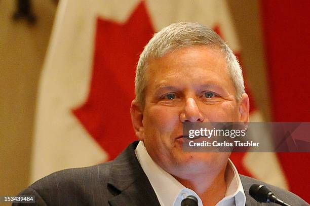 The Secretary of Agriculture of the State of Iowa Bill Northey, attends the inauguration of the 2012 Tri-National Agricultural Agreement, which seeks...