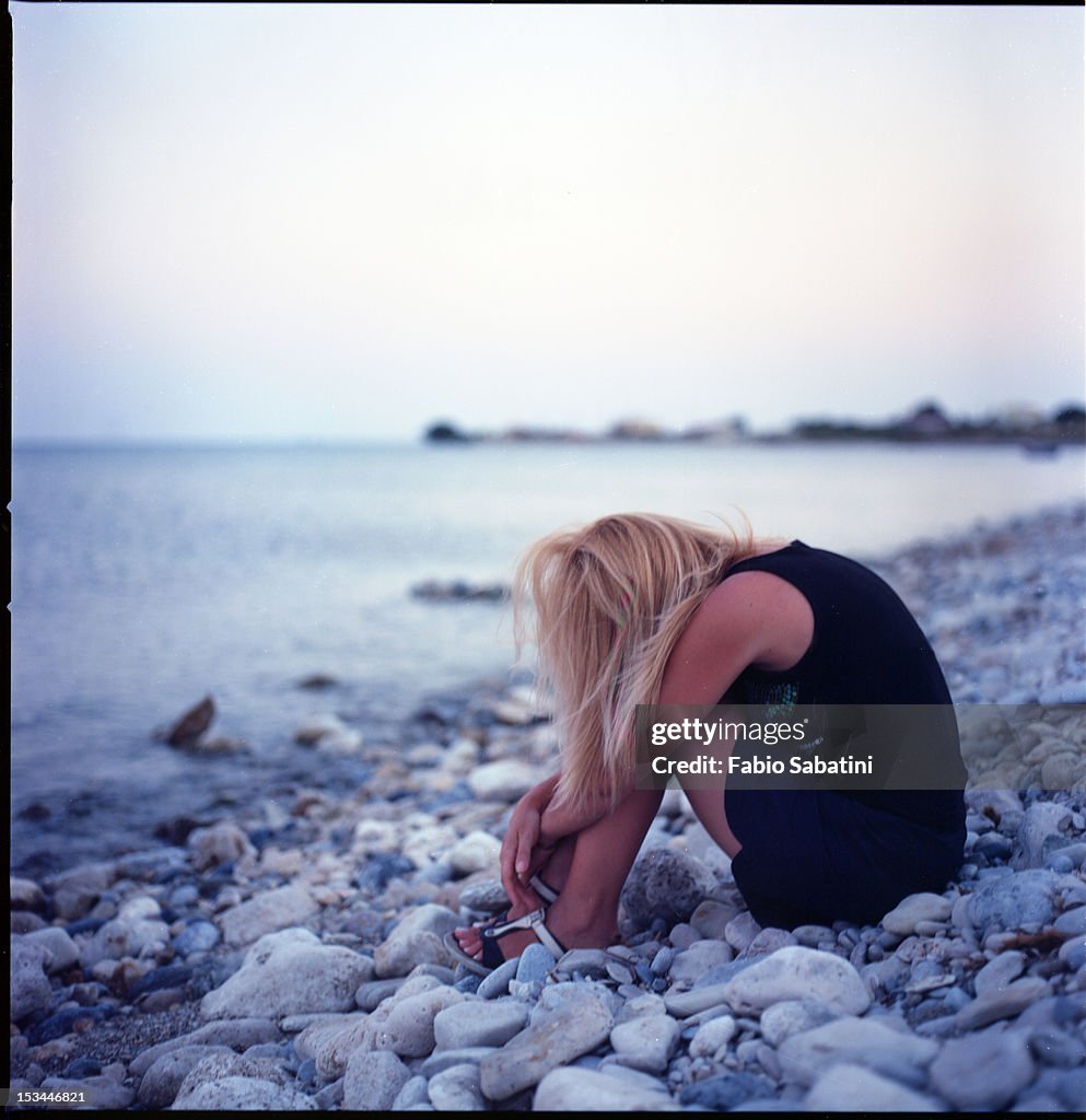 Woman on beach