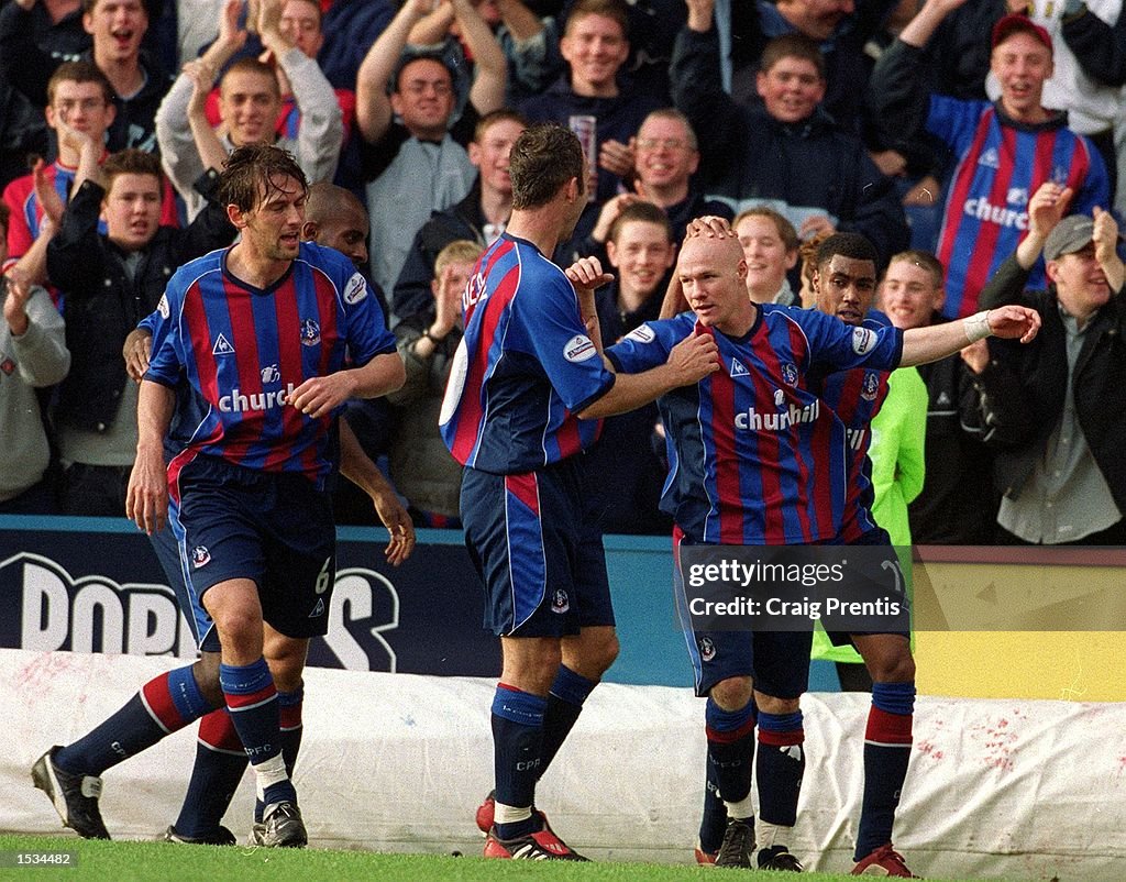 Andrew Johnson of Palace celebrates