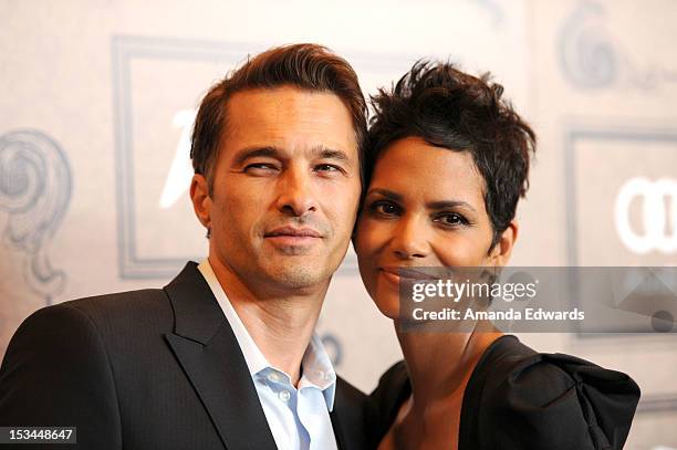 Actors Olivier Martinez and Halle Berry arrive at Variety's 4th Annual Power of Women Event Presented by Lifetime at the Beverly Wilshire Four...