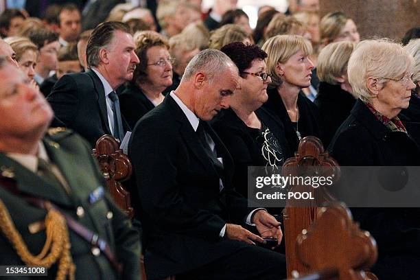 Relatives and friends attend a memorial mass for Jill Meagher in St.Peters Catholic church in Drogheda, on October 5, 2012. The 29-year-old, who...