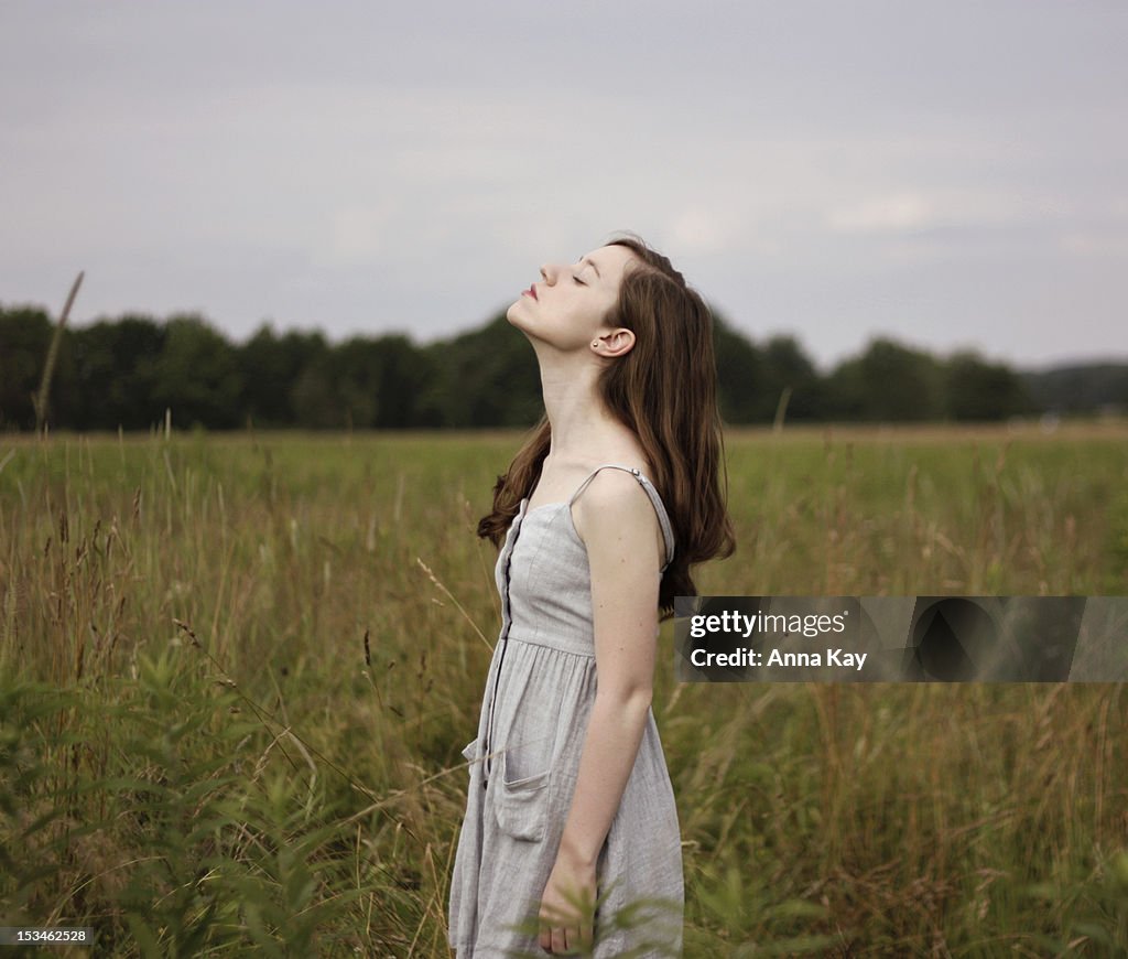 Girl in field