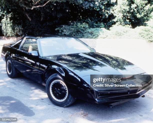 The artificially intelligent supercar featured in the American TV show 'Knight Rider', circa 1983. The car is based on a Pontiac Trans Am.