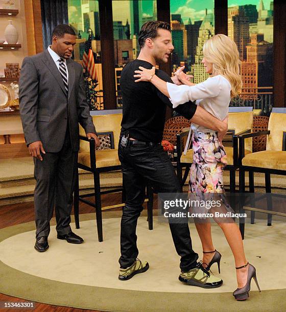 Ricky Martin appears on the newly-rechristened syndicated talk show, LIVE! with Kelly and Michael," distributed by Disney-Walt Disney Television via...