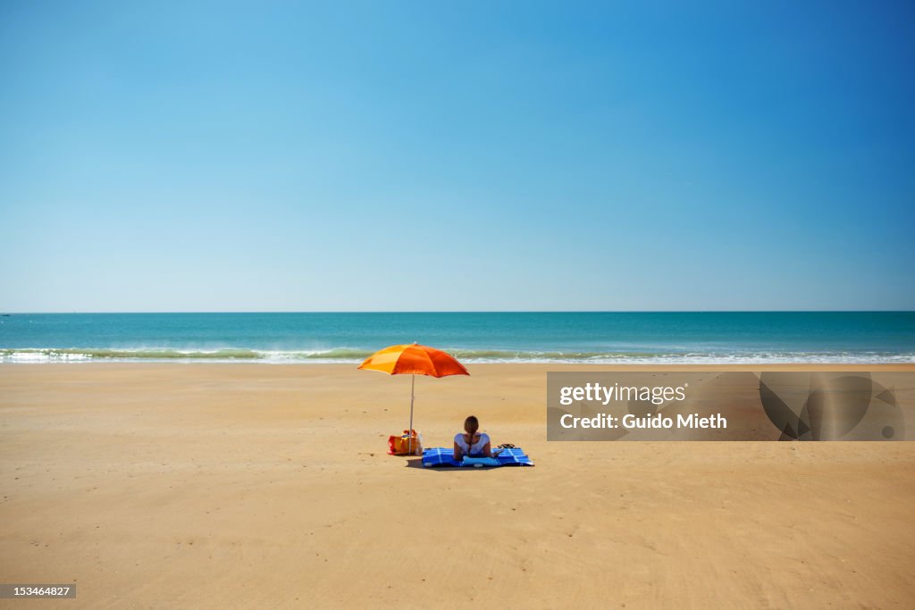 Woman at beach