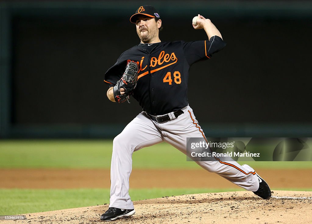 Wild Card Game - Baltimore Orioles v Texas Rangers