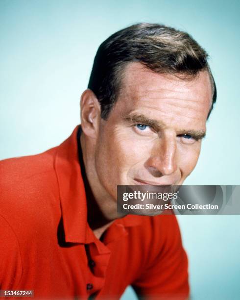 American actor Charlton Heston , circa 1960. Photo by Silver Screen Collection/Getty Images)