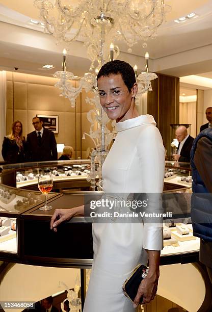 Nadege du Bospertus attends the Cartier Boutique reopening cocktail party on October 5, 2012 in Milan, Italy.