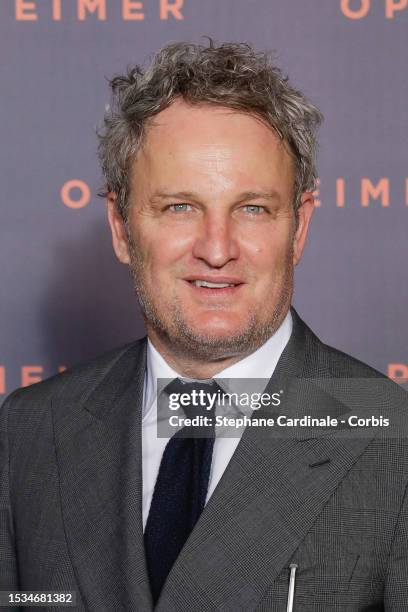 Jason Clarke attends the "Oppenheimer" premiere at Cinema Le Grand Rex on July 11, 2023 in Paris, France.