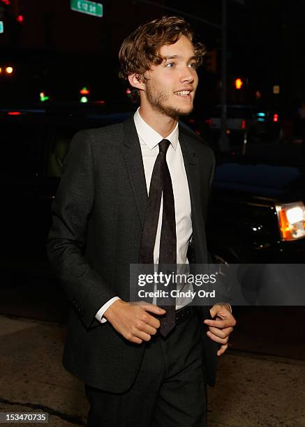 Actor Toby Regbo attends the "Someday This Pain Will Be Useful To You" New York Screening at Village East Cinema on October 5, 2012 in New York City.