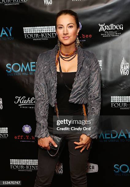 Actress America Olivo attends the "Someday This Pain Will Be Useful To You" New York Screening at Village East Cinema on October 5, 2012 in New York...