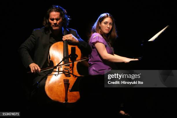 The pianist Simone Dinnerstein and the cellist Zuill Bailey performing Beethoven's Sonatas for Piano and Cello at Le Poisson Rouge on Thursday night,...