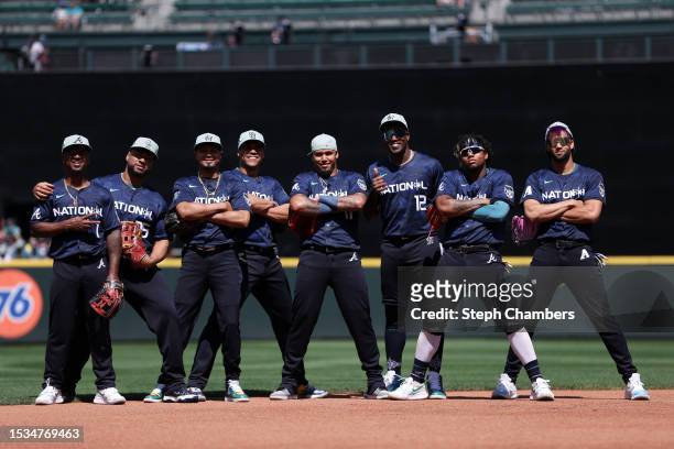 Ozzie Albies of the Atlanta Braves, Elias Díaz of the Colorado Rockies, Luis Arraez of the Miami Marlins, Juan Soto of the San Diego Padres, Orlando...