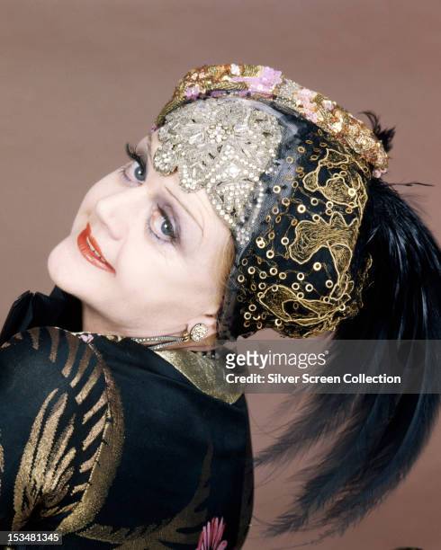 English actress Angela Lansbury as Salome Otterbourne in 'Death On The Nile', directed by John Guillermin, 1978.