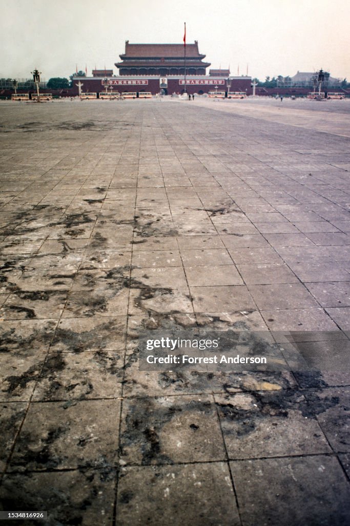 Burn Marks In Tiananmen Square