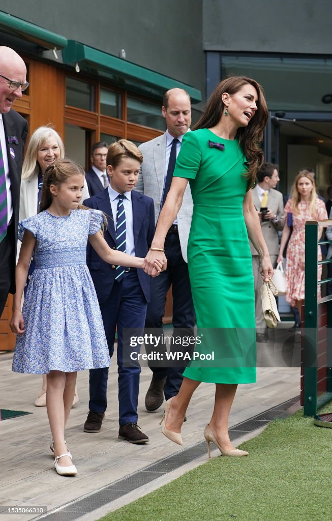 The Prince and Princess of Wales Attend Wimbledon 2023 - Day 14