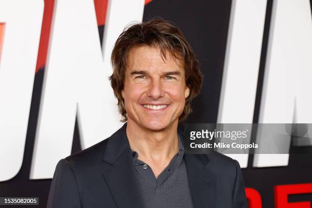 Tom Cruise attends the "Mission: Impossible - Dead Reckoning Part One" premiere at Rose Theater, Jazz at Lincoln Center on July 10, 2023 in New York...