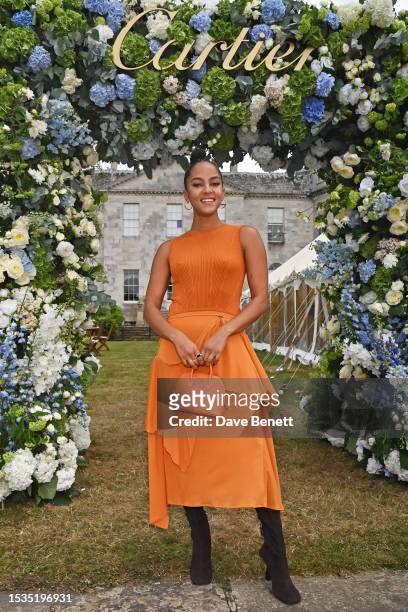 Lou Llobell attends Cartier Style Et Luxe at the Goodwood Festival of Speed on July 16, 2023 in Chichester, England.