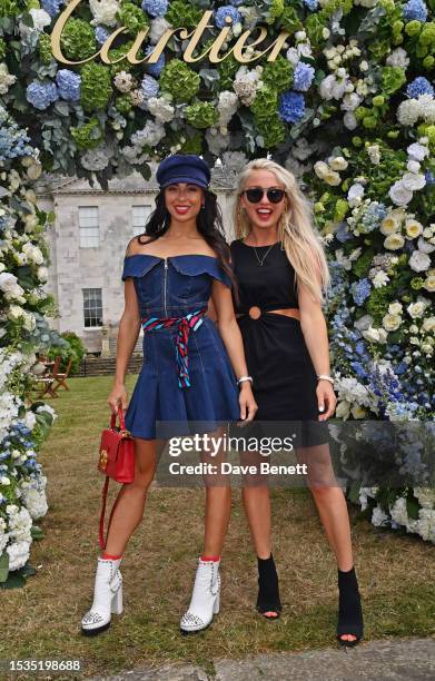 Katya Jones and Aimee Fuller attend Cartier Style Et Luxe at the Goodwood Festival of Speed on July 16, 2023 in Chichester, England.