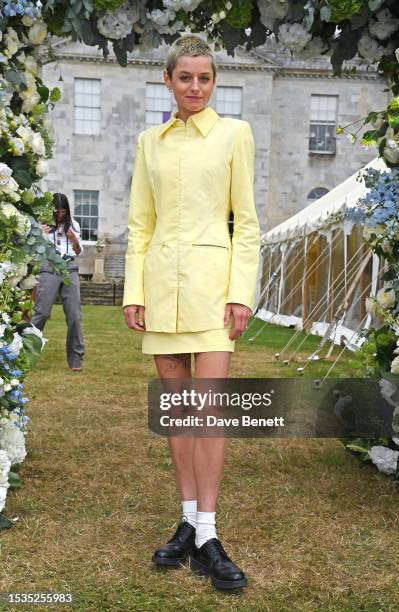 Emma Corrin attends Cartier Style Et Luxe at the Goodwood Festival of Speed on July 16, 2023 in Chichester, England.