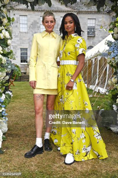 Emma Corrin and Ramla Ali attend Cartier Style Et Luxe at the Goodwood Festival of Speed on July 16, 2023 in Chichester, England.