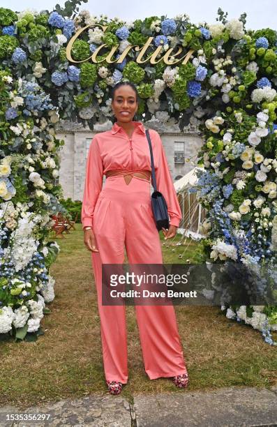 Adrienne Everett attends Cartier Style Et Luxe at the Goodwood Festival of Speed on July 16, 2023 in Chichester, England.