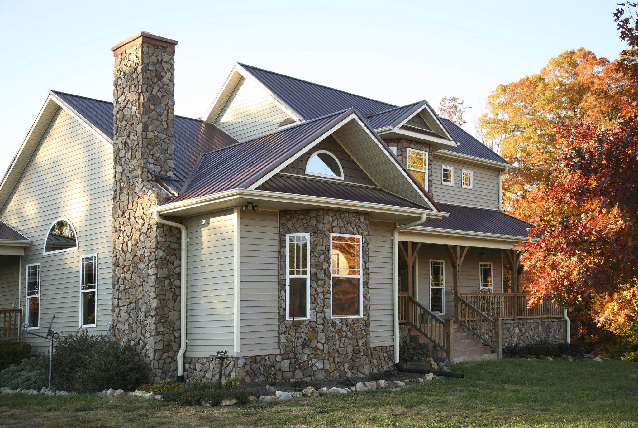 stone chimney