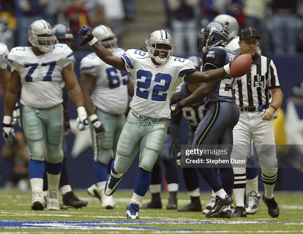 Emmitt Smith celebrates alltime rushing record