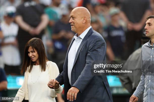 Former Major League Baseball Player/HOF Cal Ripken Jr. Walks onto the field following the 93rd MLB All-Star Game presented by Mastercard at T-Mobile...