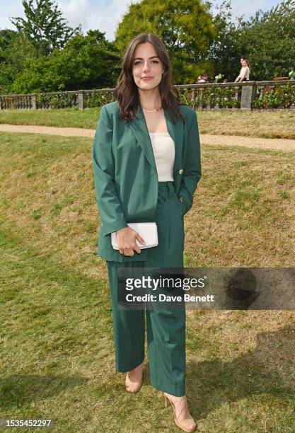 Meg Bellamy attends Cartier Style Et Luxe at the Goodwood Festival of Speed on July 16, 2023 in Chichester, England.