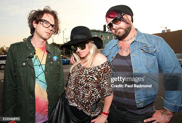 Musicians Chris Valentine, Dexy Valentine and Michael 'Vega' Schenk of the band Magic Wands at the 3rd Annual Filter Magazine Culture Collide 2012...