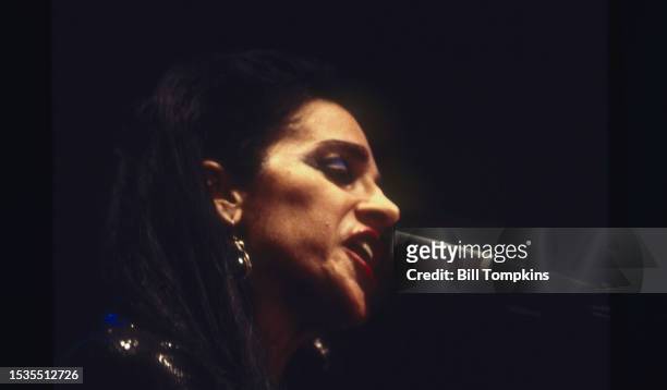 Gothic rock singer Diamanda Galas performs on June 6, 1998 in New York City.