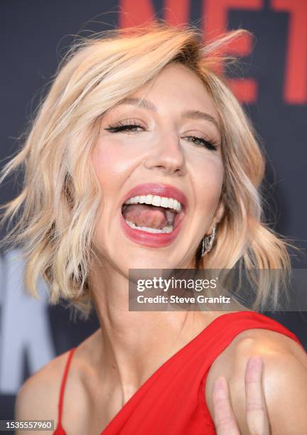 Heidi Gardner arrives at the Los Angeles Premiere Of Netflix's "Quarterback" at TUDUM Theater on July 11, 2023 in Hollywood, California.