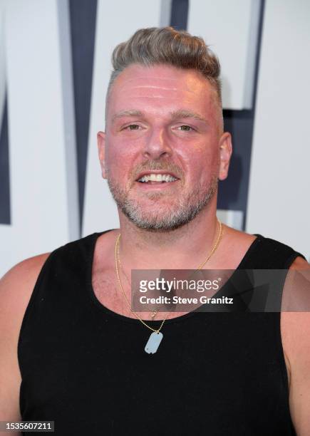 Pat McAfee arrives at the Los Angeles Premiere Of Netflix's "Quarterback" at TUDUM Theater on July 11, 2023 in Hollywood, California.