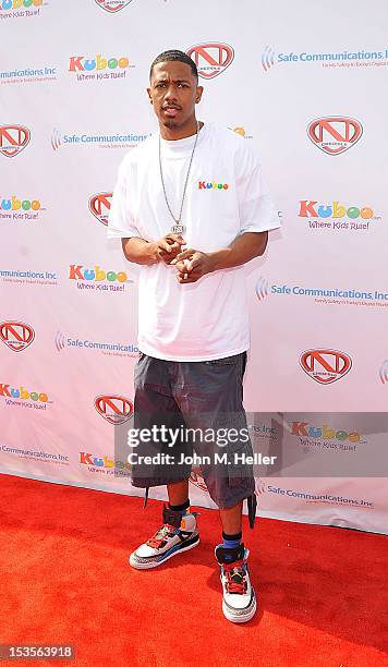 Actor/producer Nick Cannon attends the Safe Productions Inc. First Annual Family Day and Kuboo.com Launch hosted by Nick Cannon at the Santa Monica...