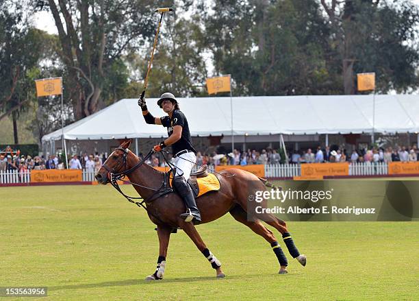 Polo player Nacho Figueras and members of the Black Watch Polo Team play against the Nespresso Polo Team in the Third Annual Veuve Clicquot Polo...