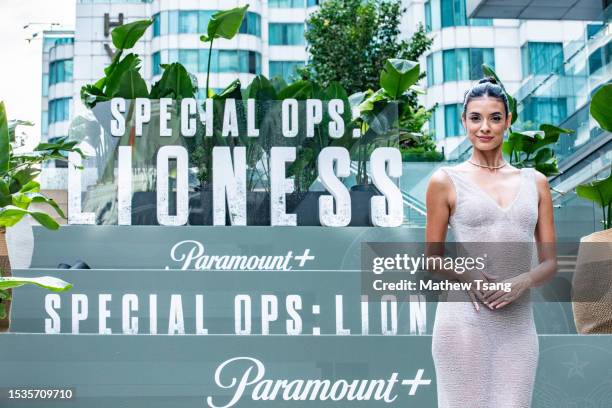 Laysla De Oliveira attends the premiere of the Paramount+ series "Special Ops: Lioness" at TIFF Bell Lightbox on July 11, 2023 in Toronto, Ontario.