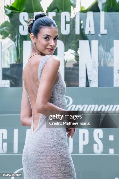 Laysla De Oliveira attends the premiere of the Paramount+ series "Special Ops: Lioness" at TIFF Bell Lightbox on July 11, 2023 in Toronto, Ontario.