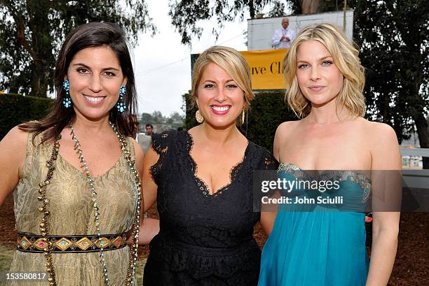 President Veuve Clicquot USA Vanessa Kay, director of communications Veuve Clicquot Christine Kaculis and actress Ali Larter attend the Third Annual...