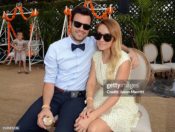 Songwriter William Tell and television personality Lauren Conrad attend the Third Annual Veuve Clicquot Polo Classic at Will Rogers State Historic...