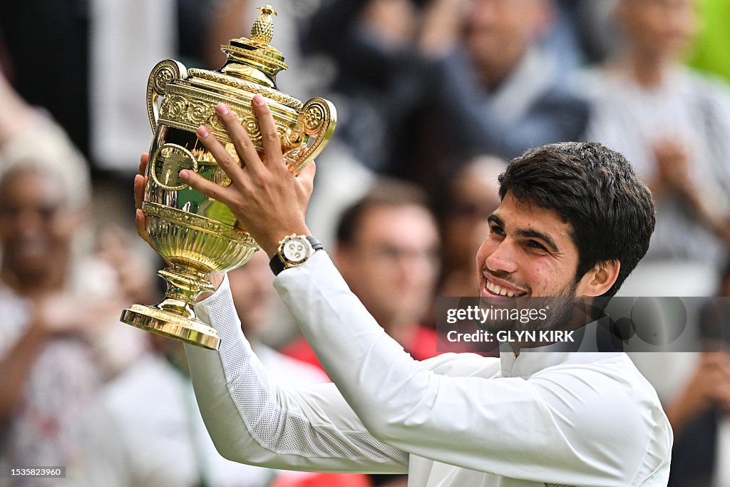TENNIS-GBR-WIMBLEDON-TROPHY