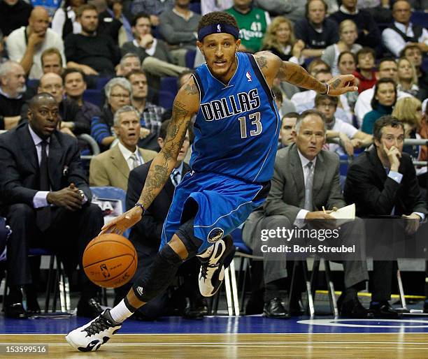 Delonte West of Dallas in action during the NBA Europe Live 2012 Tour match between Alba Berlin and Dallas Mavericks at O2 World on October 6, 2012...