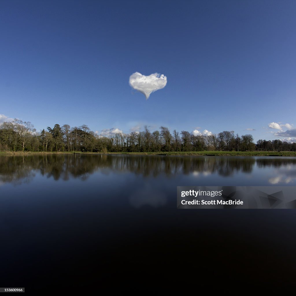 Heart shaped cloud